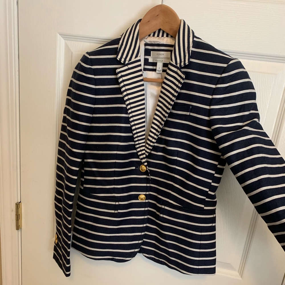 J.Crew Women’s Schoolboy Nautical Stripe Blazer